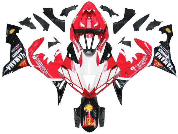 Owiewki 2004-2006 Yamaha YZF-R1 Red Black Santander Racing Generic