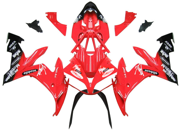 Carenagens 2004-2006 Yamaha YZF-R1 Red Black Virgin Mobile Racing Generic