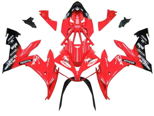 Carenagens 2004-2006 Yamaha YZF-R1 Red Black Virgin Mobile Genérico