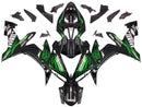 Verkleidungen 2004-2006 Yamaha YZF-R1 Black &amp; Green Flame R1 Generic