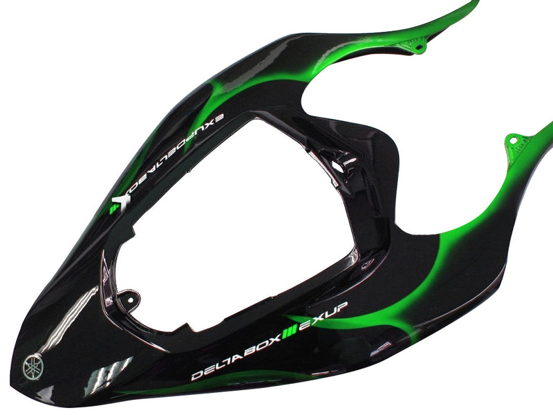 Owiewki 2004-2006 Yamaha YZF-R1 Black & Green Flame R1 Racing Generic