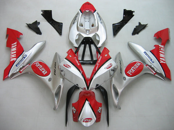 Owiewki 2004-2006 Yamaha YZF-R1 Czerwone Srebrne Fortuna R1 Racing Ogólne