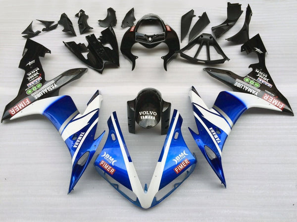 Owiewki 2004-2006 Yamaha YZF-R1 Niebieski Biały Czarny FIMER Racing Generic