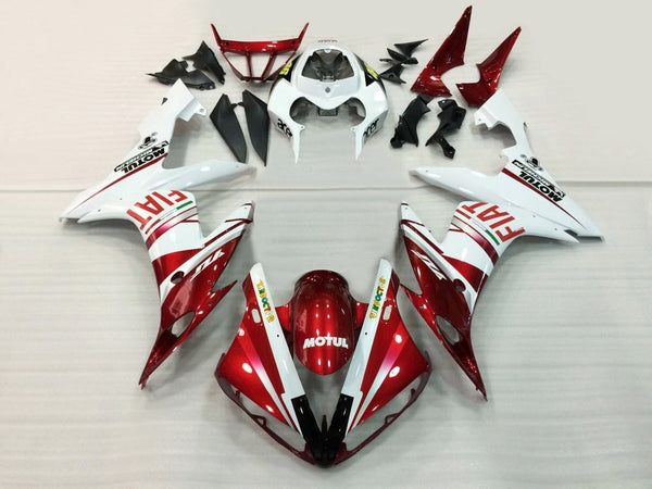 Carenagens 2004-2006 Yamaha YZF-R1 Vermelho Branco FIAT Racing Generic