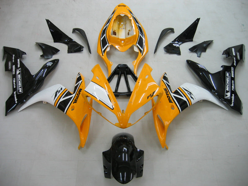 Carenagens 2004-2006 Yamaha YZF-R1 Amarelo Preto Motul Genérico