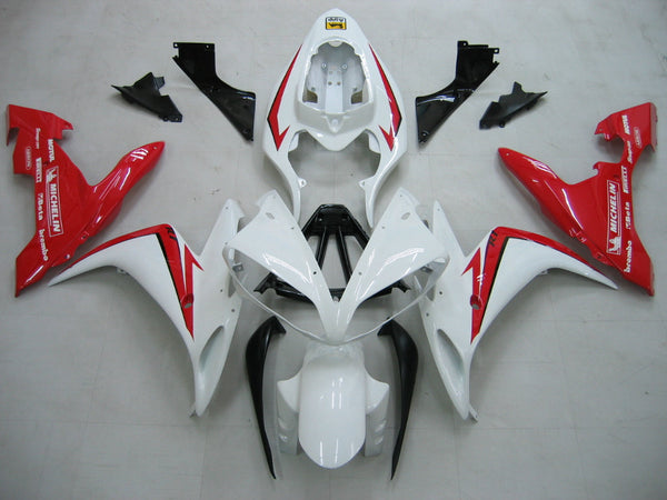 Fairings 2004-2006 Yamaha YZF-R1 Vit Röd R1 Generisk