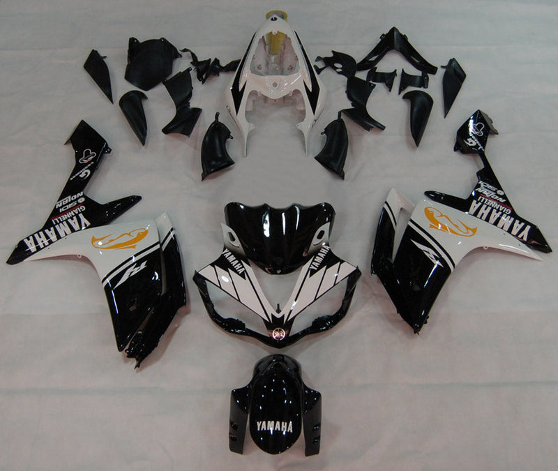 Carenados 2007-2008 Yamaha YZF-R1 Negro Blanco R1 Racing Generic