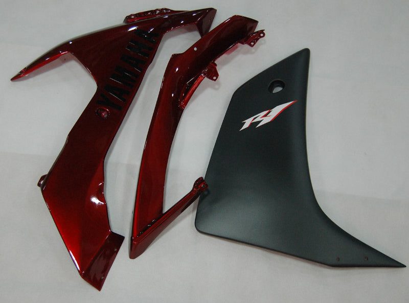 Carenados 2007-2008 Yamaha YZF-R1 Rojo Cereza Negro R1 Genérico