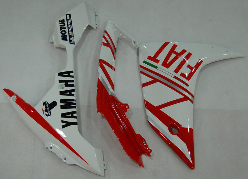 Carenados 2007-2008 Yamaha YZF-R1 Rojo Blanco FIAT R1 Genérico