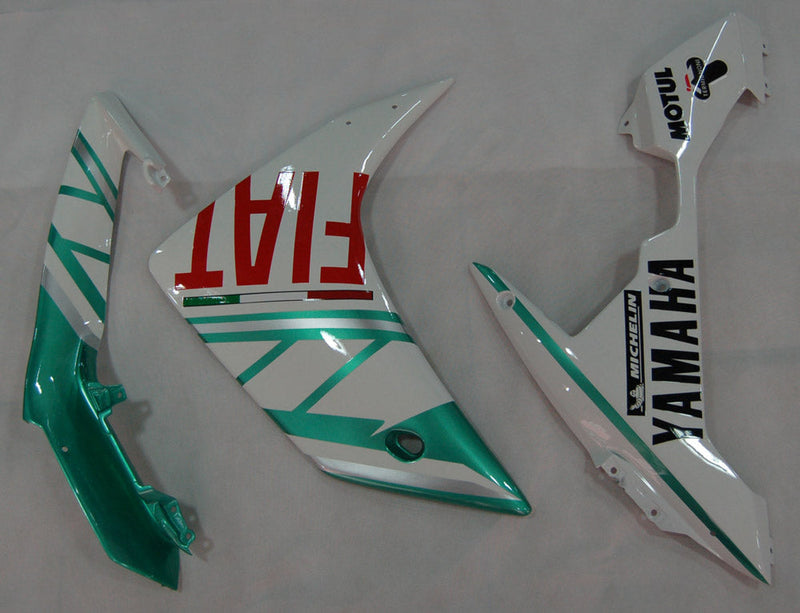 Carenados 2007-2008 Yamaha YZF-R1 Verde Esmeralda Blanco FIAT Genérico