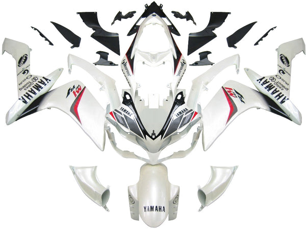 Carenados 2007-2008 Yamaha YZF-R1 Blanco Carbon Look R1 Genérico