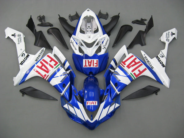 Carenagens 2007-2008 Yamaha YZF-R1 Azul Branco FIAT Genérico