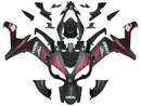 Fairings 2007-2008 Yamaha YZF-R1 Black Matte & Red Flame R1 Racing Generic