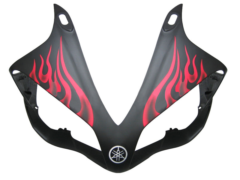 Verkleidungen 2007-2008 Yamaha YZF-R1 Black Matte &amp; Red Flame R1 Generic