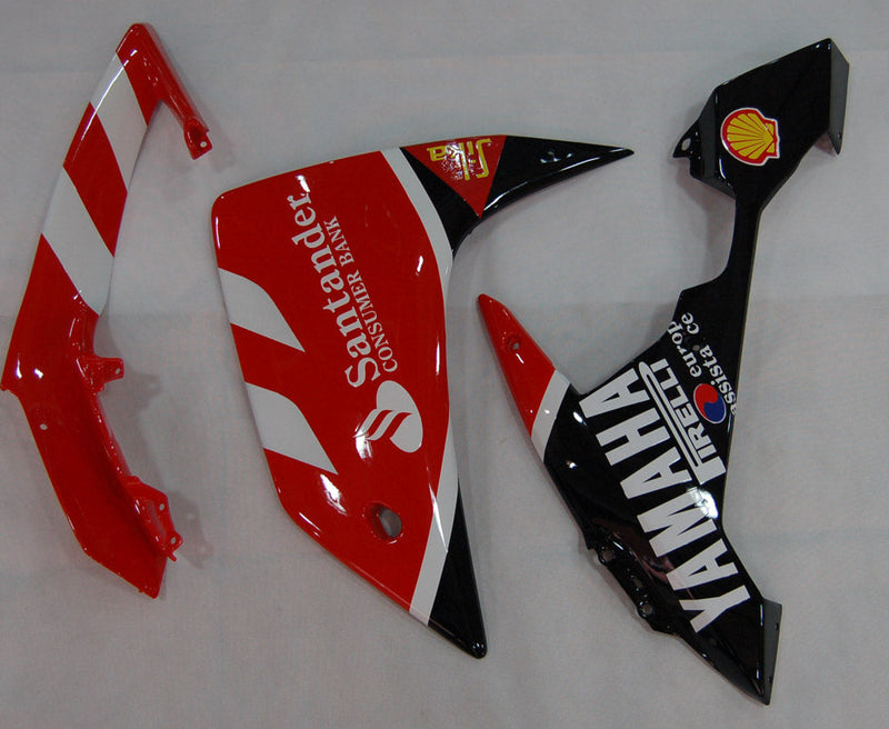 Carenagens 2007-2008 Yamaha YZF-R1 Red Black Santander Bank Racing Generic