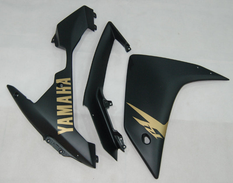 Owiewki 2007-2008 Yamaha YZF-R1 Czarny Matowy i Złoty R1 Generic