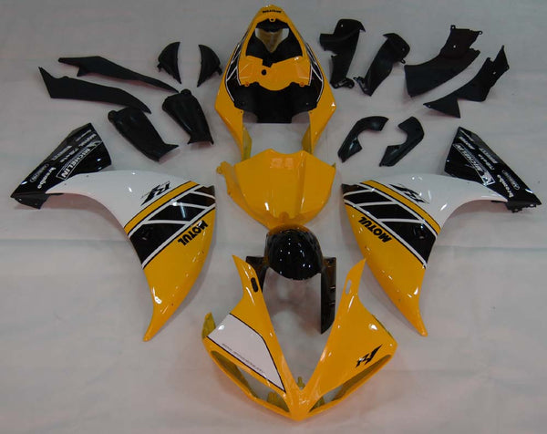 Carenagens 2009-2011 Yamaha YZF-R1 Amarelo Preto Motul R1 Racing Generic