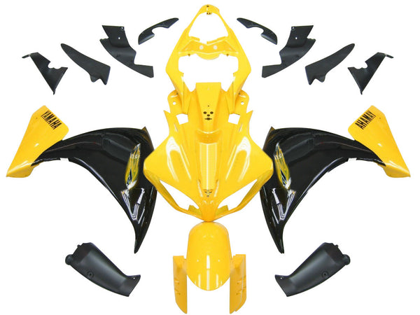 Carenados 2009-2011 Yamaha YZF-R1 Amarillo Negro R1 Racing Generic