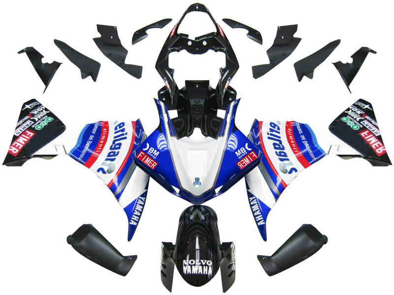 Carenagens 2009-2011 Yamaha YZF-R1 Azul Branco Sterilgard Genérico