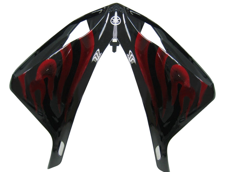 Fairings 2009-2011 Yamaha YZF-R1 Black & Red Flame Racing Generic