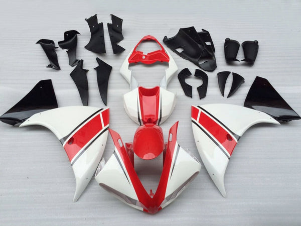 Fairings 2009-2011 Yamaha YZF-R1 Hvit Rød Svart Generisk