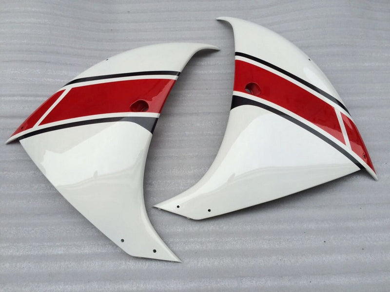 Carenados 2009-2011 Yamaha YZF-R1 Blanco Rojo Negro Racing Genérico