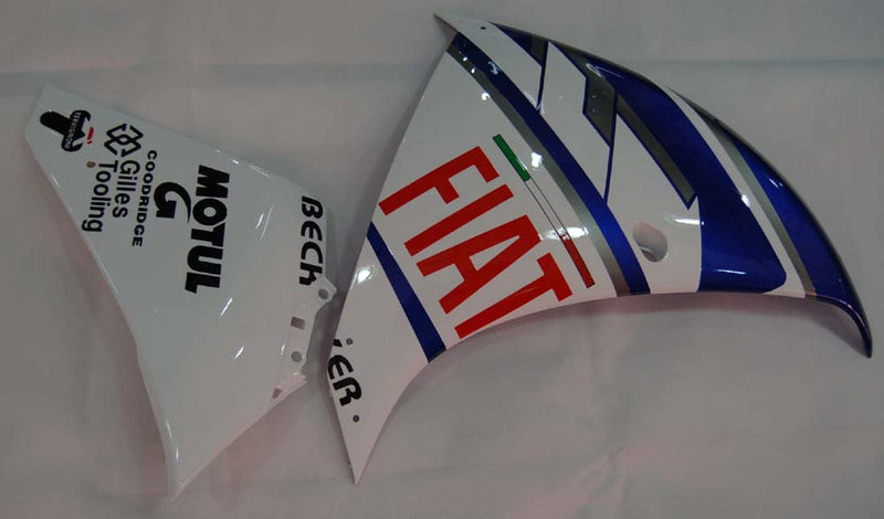 Fairings 2009-2011 Yamaha YZF-R1 Vit Blå FIAT R1 Generic