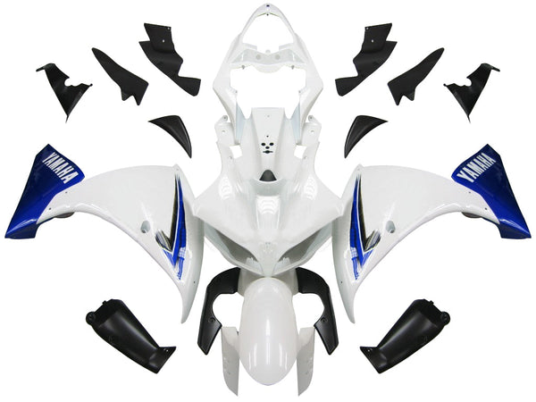 Carenados 2009-2011 Yamaha YZF-R1 Blanco Azul Negro R1 Genérico