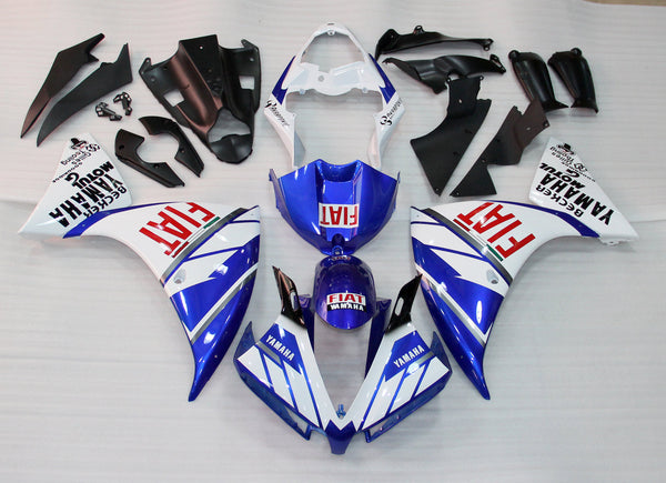 Muovisuojukset 2012-2014 Yamaha YZF R1 Sininen Valkoinen FIAT Generic