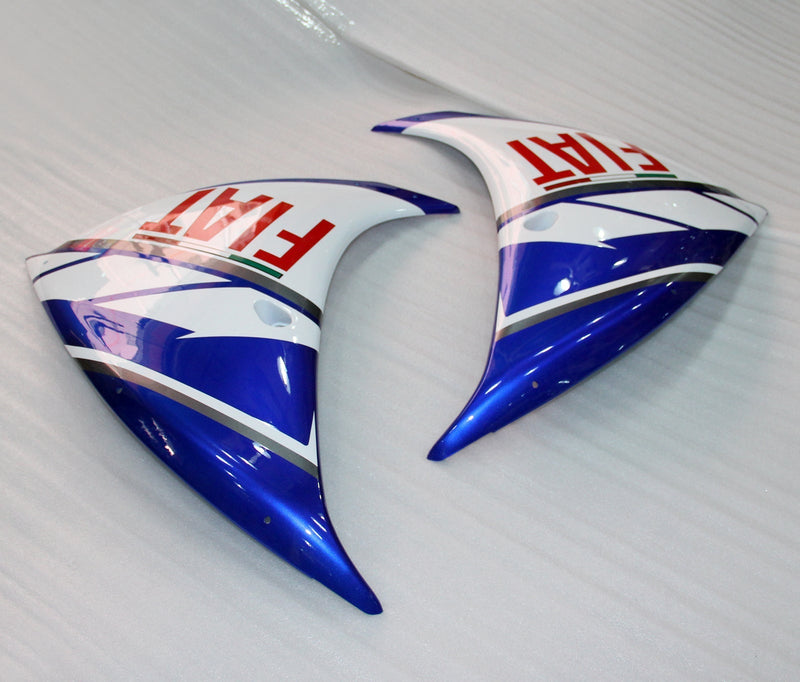 Plastic Fairings 2012-2014 Yamaha YZF R1 Blå Hvit FIAT Generisk