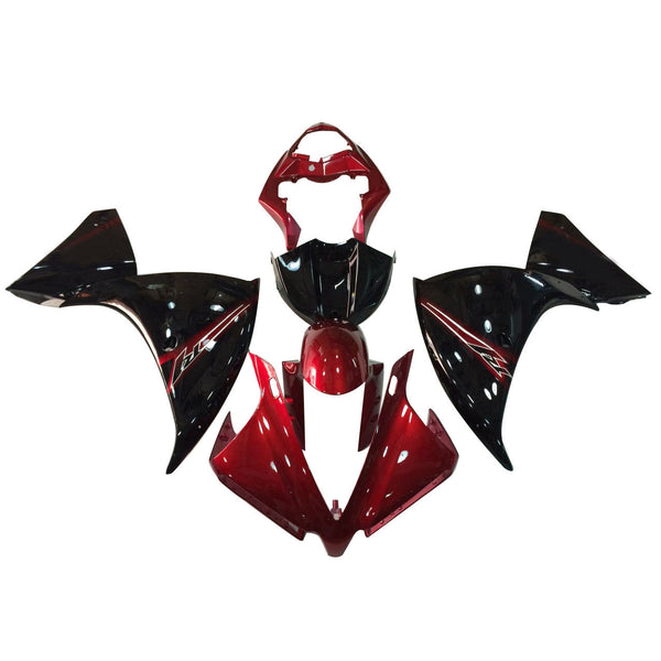 Fairings Plastic 2012-2014 Yamaha YZF R1 Röd Svart R1 Racing Generisk