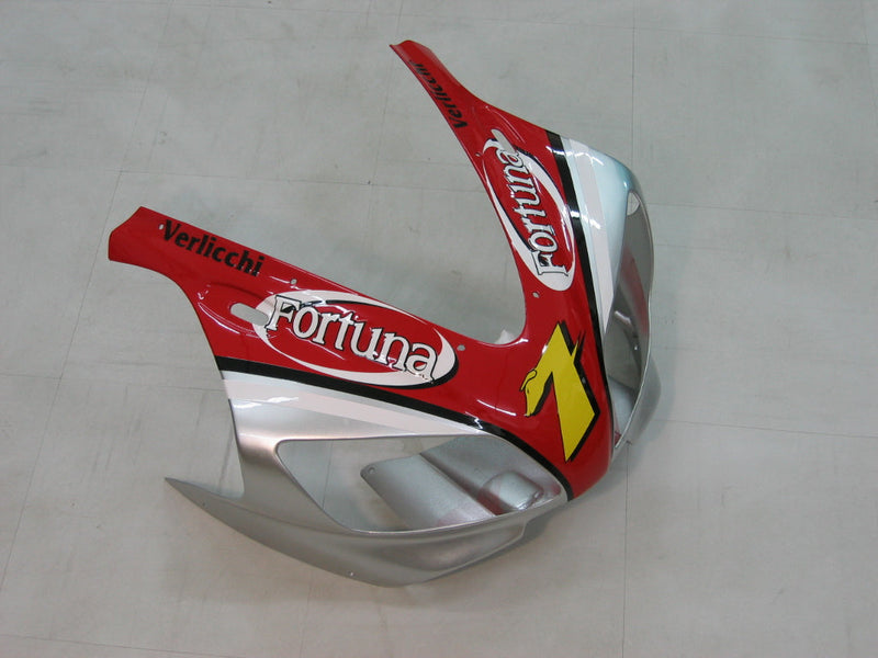 Fairings 1998-1999 Yamaha YZF-R1 Red Silver No. 7 Fortuna Racing Generic