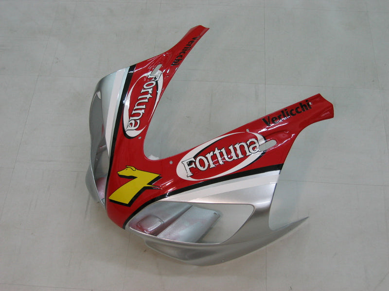 Fairings 1998-1999 Yamaha YZF-R1 Red Silver No. 7 Fortuna Racing Generic