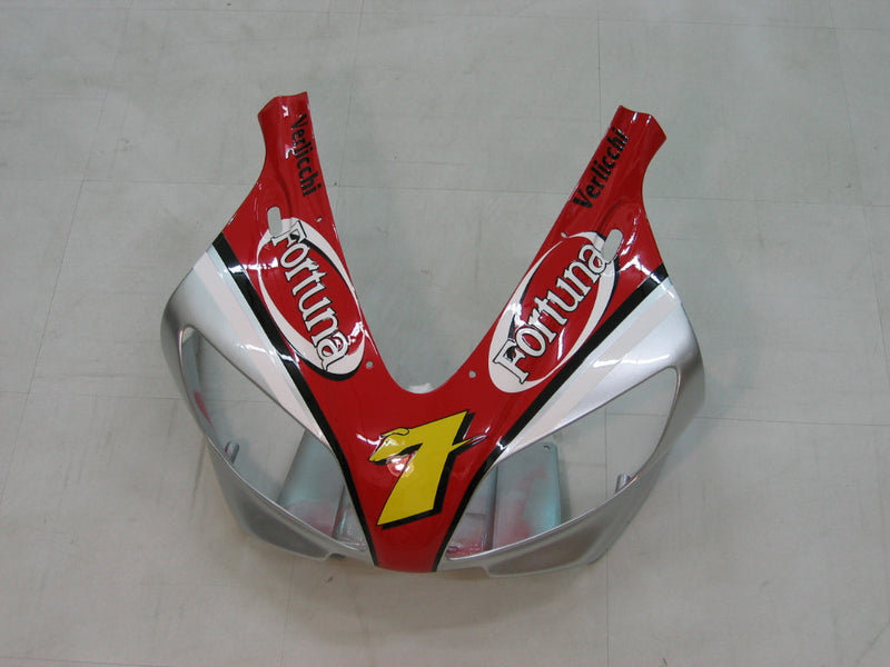 Fairings 1998-1999 Yamaha YZF-R1 Red Silver No. 7 Fortuna Racing Generic