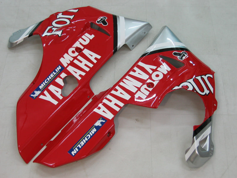 Fairings 1998-1999 Yamaha YZF-R1 Red Silver nr 7 Fortuna Generic