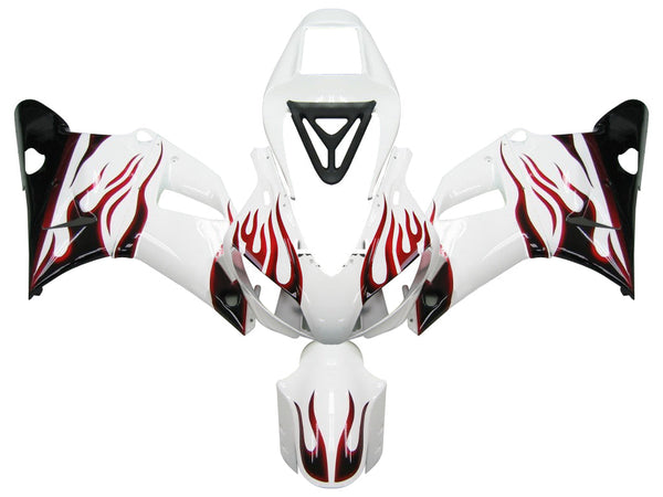 Fairings 1998-1999 Yamaha YZF-R1 White & Red Flame R1 Generic