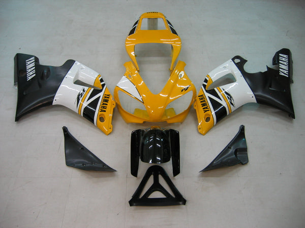 Carenagens 1998-1999 Yamaha YZF-R1 Amarelo Branco Preto R1 Racing Generic