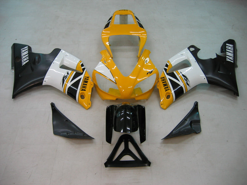 Carenagens 1998-1999 Yamaha YZF-R1 Amarelo Branco Preto R1 Racing Generic