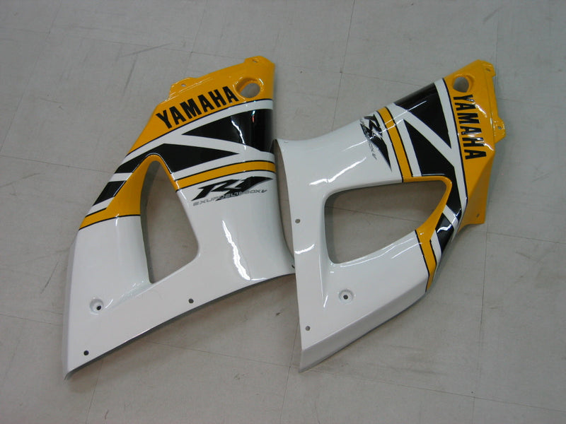 Fairings 1998-1999 Yamaha YZF-R1 Gul Vit Svart R1 Generisk