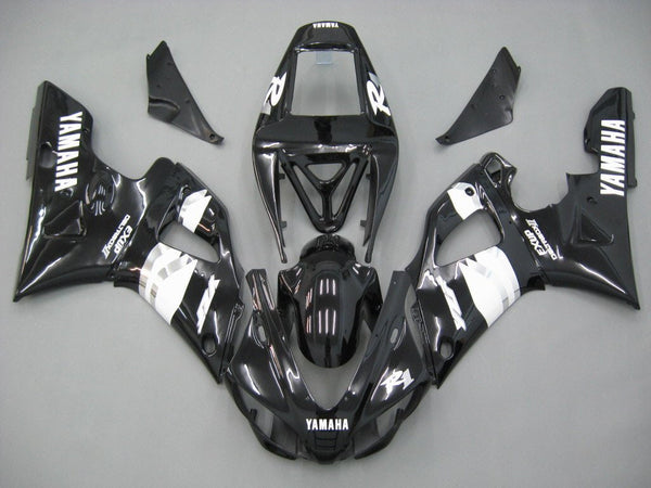 Carenagens 1998-1999 Yamaha YZF-R1 Preto Branco R1 Racing Genérico