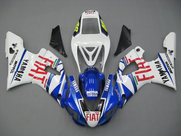 Verkleidungen 1998-1999 Yamaha YZF-R1 Blau Weiß Nr. 46 FIAT Racing Generic