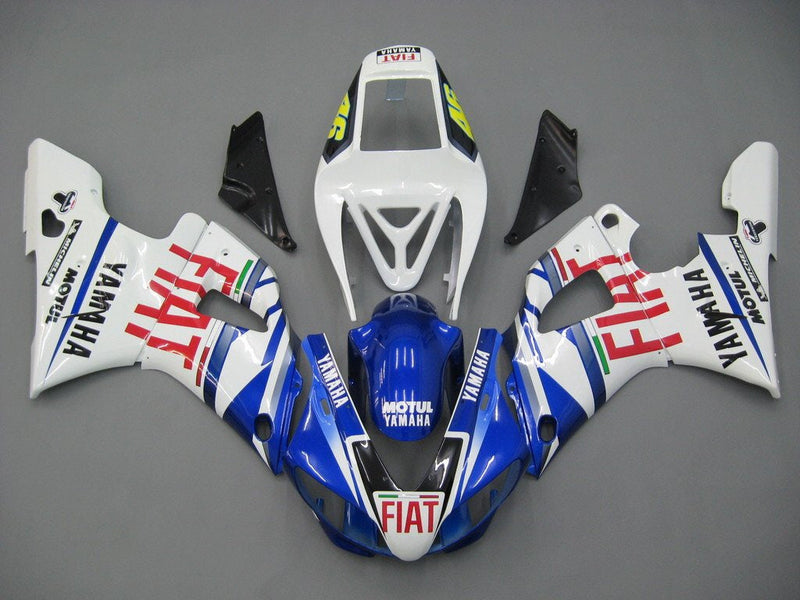 Carenagens 1998-1999 Yamaha YZF-R1 Blue White No. 46 FIAT Racing Generic