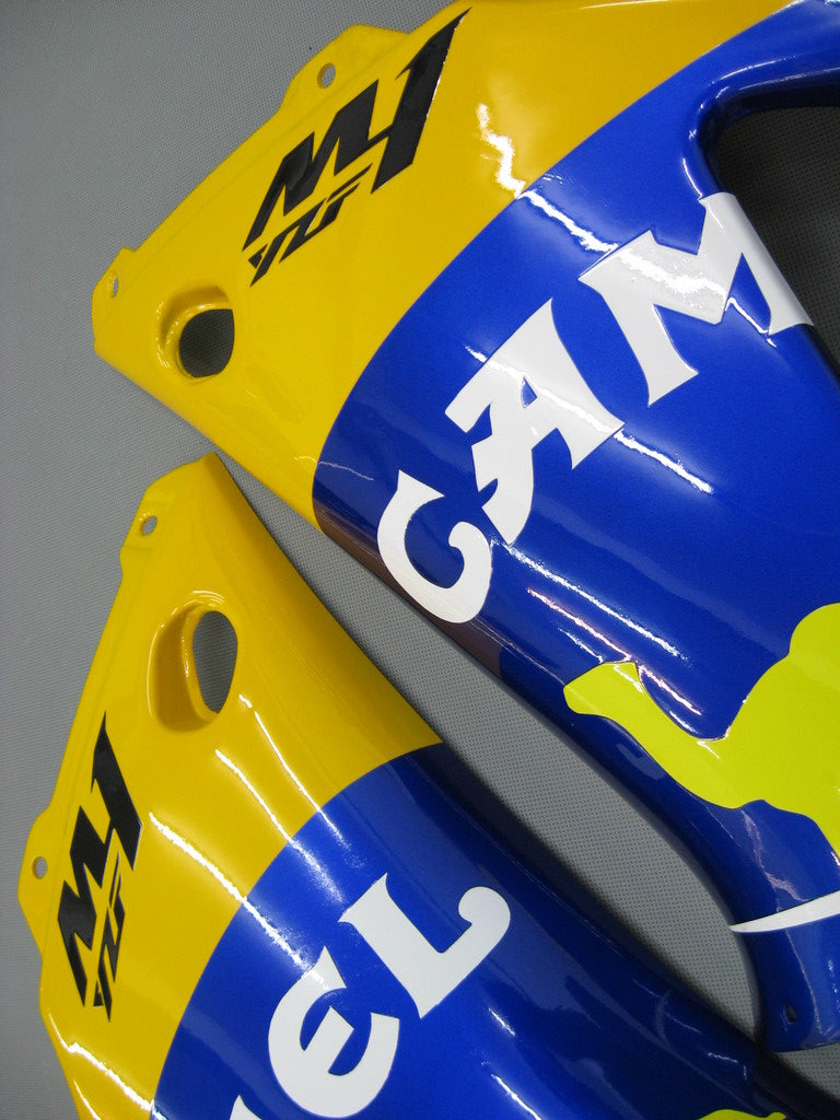 Fairings 1998-1999 Yamaha YZF-R1 Yellow Blue No. 46 Camel Racing Generic