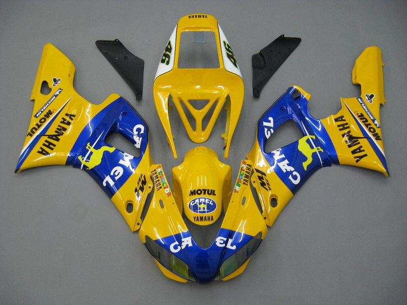 Carenados 1998-1999 Yamaha YZF-R1 Amarillo Azul No. 46 Camel Racing Generic