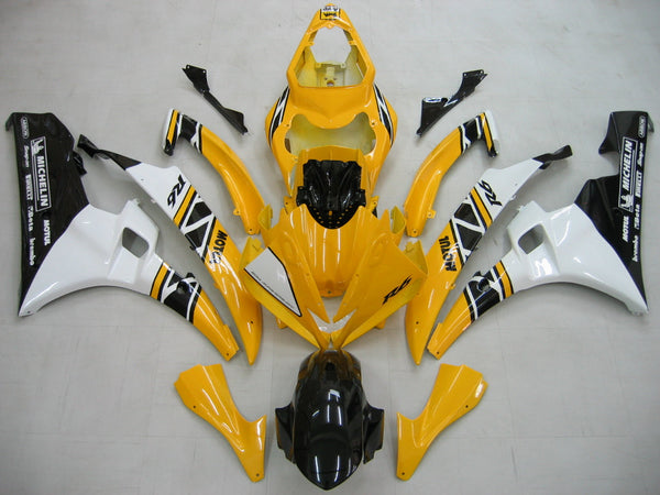 Carenagens 2006-2007 Yamaha YZF-R6 Amarelo Branco Preto Motul R6 Racing Generic