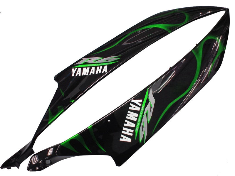 Verkleidungen 2006-2007 Yamaha YZF-R6 Black &amp; Green Flame R6 Generic