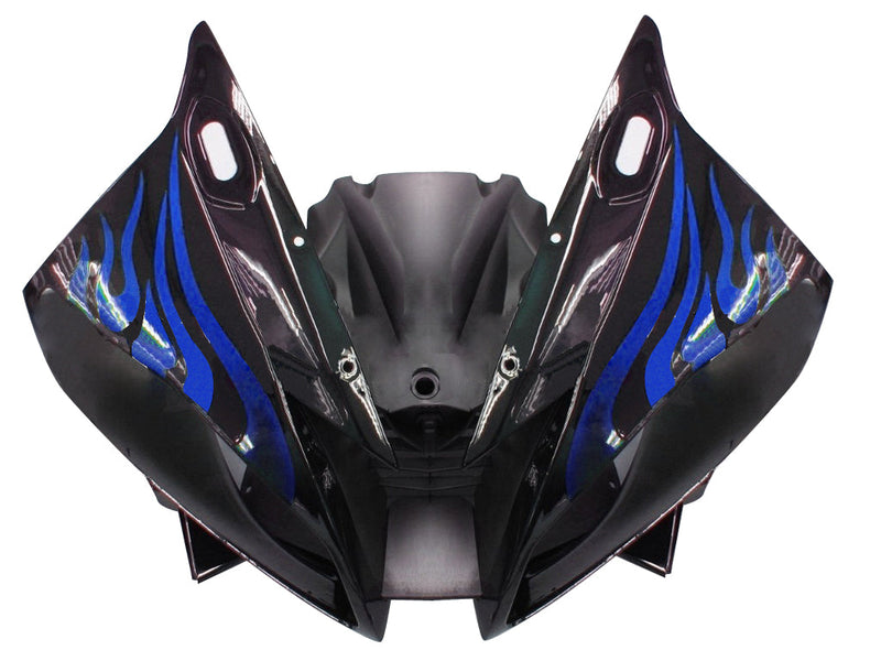 Carenagens 2006-2007 Yamaha YZF-R6 Black &amp; Blue Flame R6 Racing Generic