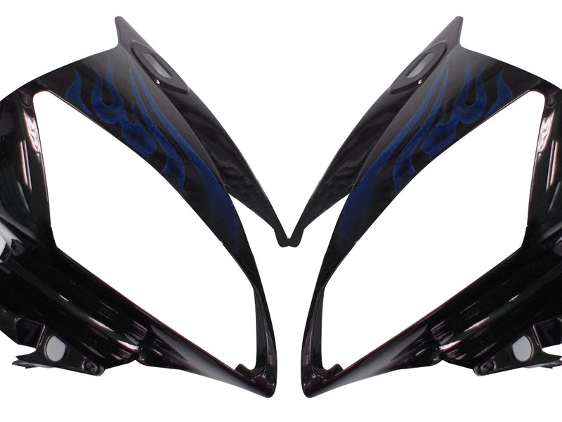 Carenados 2006-2007 Yamaha YZF-R6 Negro y Azul Flame R6 Genérico