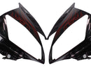 Fairings 2006-2007 Yamaha YZF-R6 Black & Red Flame R6 Racing Generic