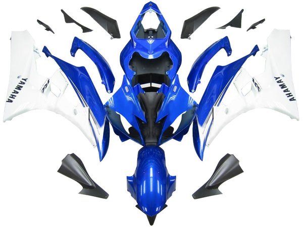 Carenados 2006-2007 Yamaha YZF-R6 Azul y Blanco R6 Genérico